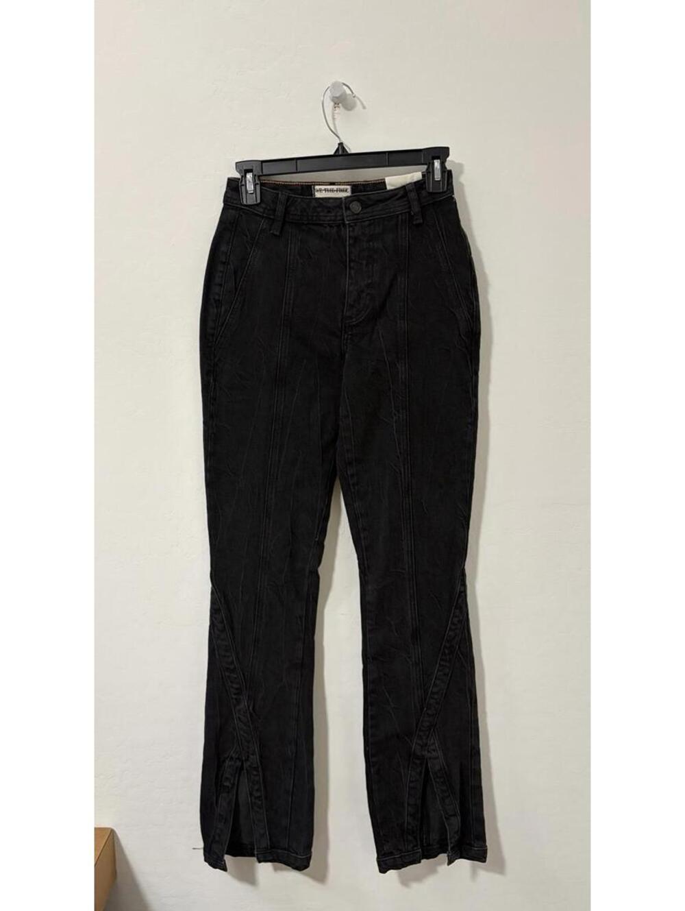 New Free People We The Free Crvy Mona High Rise Flare Jeans Zip Fly - Womens 25